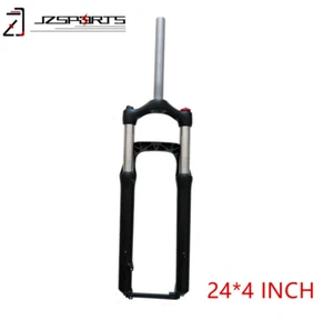 24*4.0" Suspension Fat tire Fork Manual Lockout 9mm QR Oil Spring - Bicycle Fork - Picture 1 of 12