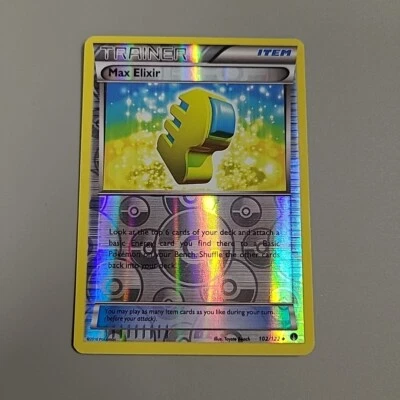 Max Elixir (#102/122) - Reverse Holofoil XY - BREAKpoint MP Pokemon - Image 1 of 2