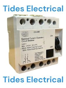 MK RCD 80 Amp 100mA 2 Poli 80A LN6180 - Foto 1 di 2
