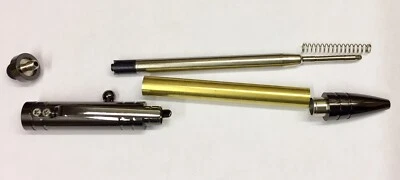 MARKENLOS Kit de construcción de bolígrafo Rifle Bolt Tec-Pen en Gun Metal, Pen Kit, Pen Blank