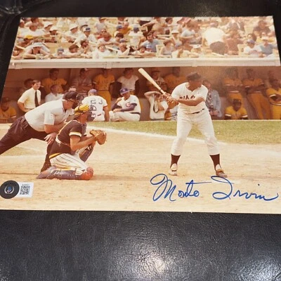 Monte Irvin Signed Autographed Signed 8x10 San Francisco Giants BAS Beckett - Image 1 of 4