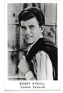 RPPC BOBBY RYDELL Cameo Records Musician Music B&W Photograph Postcard 1964 - Picture 1 of 2