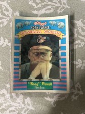 1991 Kelloggs Corn Flakes Boog Powell MLB Card #13 of 15 3-D Baseball Greats!