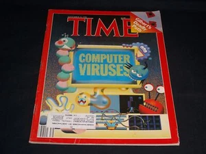 1988 SEPTEMBER 26 TIME MAGAZINE - COMPUTER VIRUSES FRONT COVER - L 7551 - Picture 1 of 2