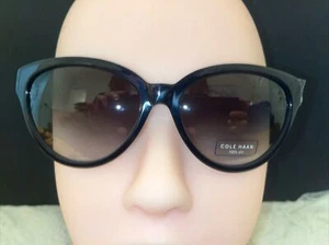 Gafas de sol negras Cole Haan nuevas CH7002 135 - Imagen 1 de 7