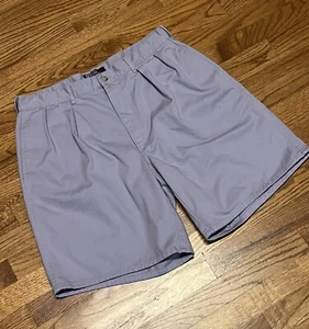 Vintage Polo Ralph Lauren Shorts Mens 36 Purple Chino 9" Pleated Casual Preppy - Picture 1 of 12