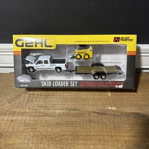 1/50 Diecast Promozioni GEHL Skid Steer Set #40043 Nuovo con scatola - Foto 1 di 6