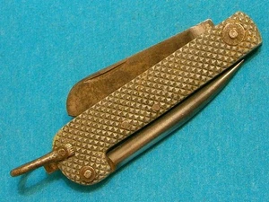 ANTIQUE HARRISON BROS HOWSON BRITISH MILITARY NAVY SAILORS RIGGING ROPE KNIFE VG - Picture 1 of 13
