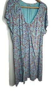 Fresh Produce Plus sz 3x Beachcore resort wear Multicolor damask pattern - Picture 1 of 8