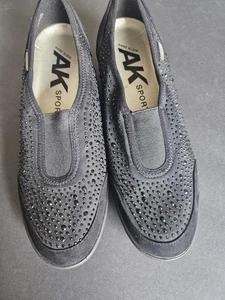 ANNE KLEIN - MOCASINES LIGEROS NEGROS CON BRILLO 7,5 M - Imagen 1 de 5