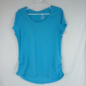 Athletic Works Mujer Talla 2XL (20) Camiseta Azul Cuello Redondo Manga Corta  - Imagen 1 de 7