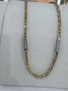 585 GOLD Kette Königskette 27gramm,65cm lang,Halskette,neu+Etikett.Gelbgold.14KT - Bild 1 von 10