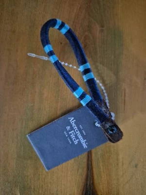 Abercrombie & Fitch海军蓝面料手链 — 第 1/2 张图片