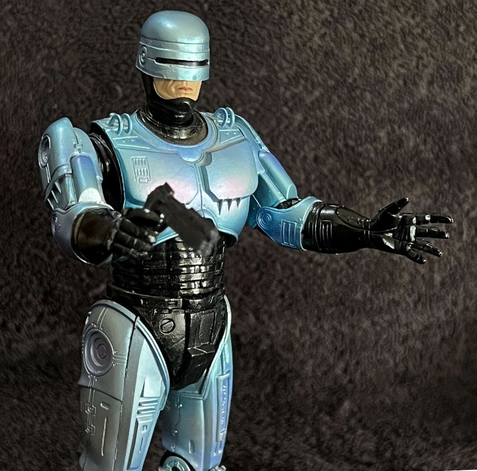 ROBOCOP • ACABAMENTO EM AÇO AZUL • SÉRIE NECA ROBOCOP - Imagem 1 de 4