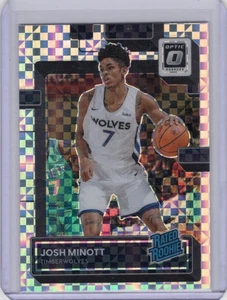 22-23 Donruss Optic Rated Rookie Checkerboard Prizm Josh Minott RC Timberwolves - Imagen 1 de 2
