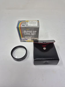 Vintage Tiffen 49MM Close-up Lens Filter Set Of 3 (+1, +2, +4) w/Case and Box - Picture 1 of 4