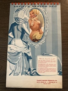 1957 Ted Withers Hollywood Artists Sketch Pad Pin-up Calendar Chicago GGA Risqué - Picture 1 of 9