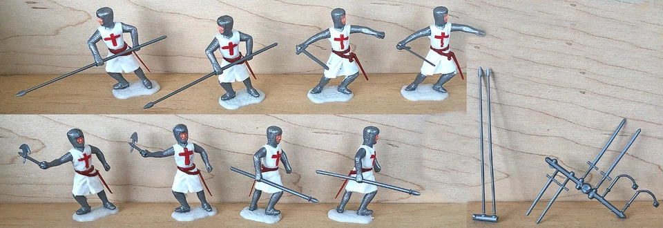 Timpo Swap-Type Crusaders 2ª versión con 18 armas - 54 mm juguete soldado Foto 1 de 1