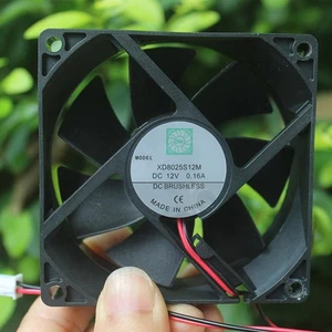 1 Piece 8025 80*80*25mm DC12V 200mA 2.4W Ultra Quiet Cooling Fan 2Pin - Afbeelding 1 van 4