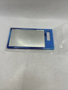 Specchio borsa rettangolare a mano - plastica blu - Foto 1 di 6