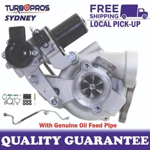 Upgrade Billet Turbo+Oil Feed Pipe For Toyota LandCruiser 200 Series 4.5L RHS - Foto 1 di 16