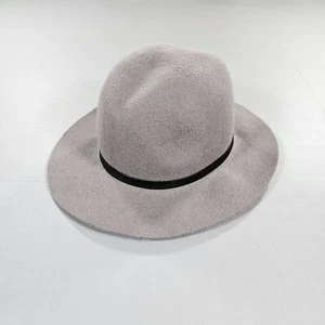Hatattack Womens Fedora Hat Grey 100% Wool - Picture 1 of 7