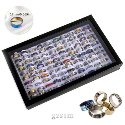 Herren Damen Band Ring Fingerring Verlobungsring Edelstahl Ringe Mix Partnerring - Bild 1 von 4