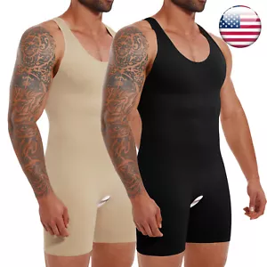 Body modelador de cuerpo completo adelgazante para hombre Fajas compresión para hombres - Imagen 1 de 26