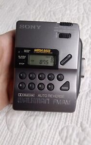 Sony Walkman WM-FX43 Mega Bass FM/AM Cassette Player Radio WORKS READ PLZ