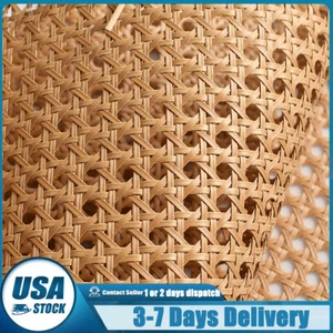 40*100CM Plastic Artificial Weave Rattan Cane Webbing Sheet Repair Chair Cane US - Picture 1 of 12