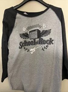 School Of Rock Damen Grafik Baseball T-Shirt Oberteil Größe L - Bild 1 von 5