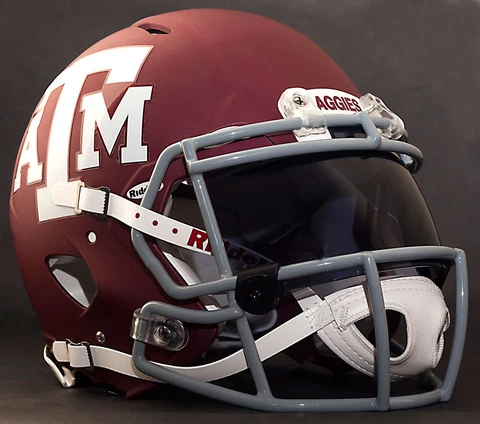 TEXAS A&M AGGIES NCAA Gameday REPLICA Football Helmet w/ OAKLEY Eye Shield Cover