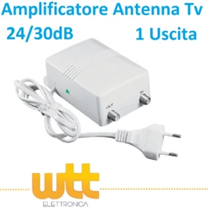 amplificatore antenna tv digitale terrestre 1 ingresso 1 uscita wnt 67226 - Foto 1 di 2