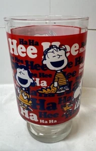 Florero de vidrio pesado Snoopy Peanuts Charlie Brown Anchor Hocking 1978 - Imagen 1 de 9