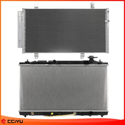 Assembly Aluminum Radiator and AC Condenser For 2005 06 07 08-2012 Toyota Avalon Foto 1 de 4