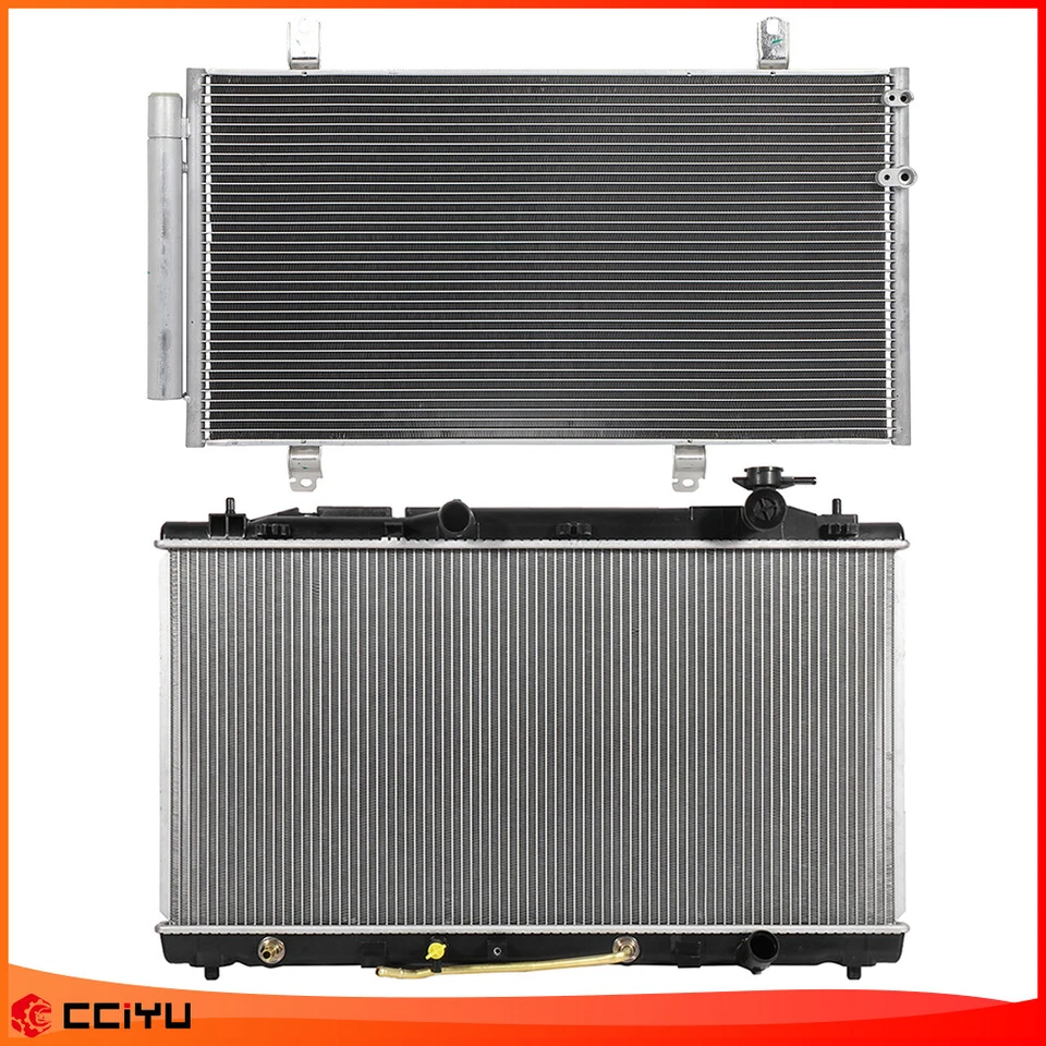 Assembly Aluminum Radiator and AC Condenser For 2005 06 07 08-2012 Toyota Avalon - Image 1 of 4