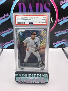 Jasson Dominguez 2022 Bowman Chrome Prospects PSA 9 Mojo Refractor #BCP-98