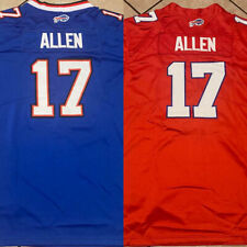 #17 Josh Allen Buffalo Bills Men's Stitched Blue/Red Jersey