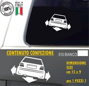 Adesivo Auto Volkswagen Golf MK2 DOWN-OUT Lunotto DUB Tuning vari colori c.1962 - Foto 1 di 8