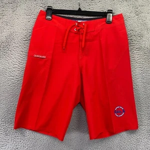 Quiksilver Boardshorts Boys Size 30 Newport Beach Junior Lifeguard Red NWT - Picture 1 of 11