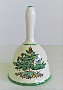 Spode Christmas Tree Bell Green Trim S3324-C England - Bild 1 von 8