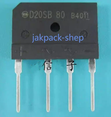 5 PCS NEW D20SB80 Induktionskocher Gleichrichterbrücke 20A 800V - Image 1 of 2