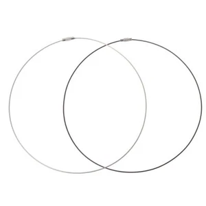 10 Strands Stainless Steel Wire Necklace Black Rope Diy Jewelry Production - Picture 1 of 10