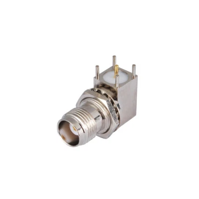 2x TNC Jack Female bulkhead Thru Hole Right Angle PCB Mount RF Connector Adapter - Image 1 of 4