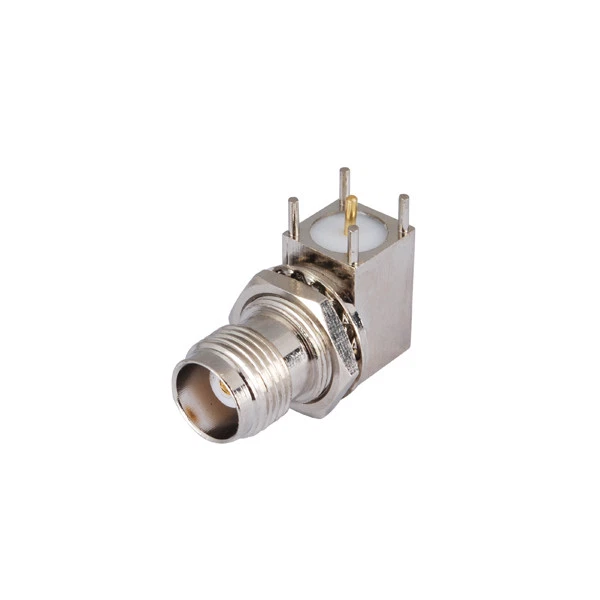 2x TNC Jack Female bulkhead Thru Hole Right Angle PCB Mount RF Connector Adapter - Image 1 of 4