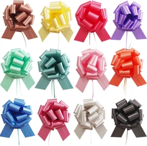 12 Pcs Bows for Gift Wrapping,6 Inches Gift Bows with Ribbon Mixed Color Bows Gi - Picture 1 of 6