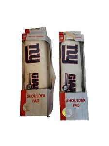Pair Of New York Giants NFL white inbordered shoulder pads Golf Bag Pad 
