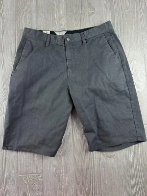 Volcom Shorts Mens Size 31 Stone Grey Cotton Chino Flat Front - Image 1 of 4