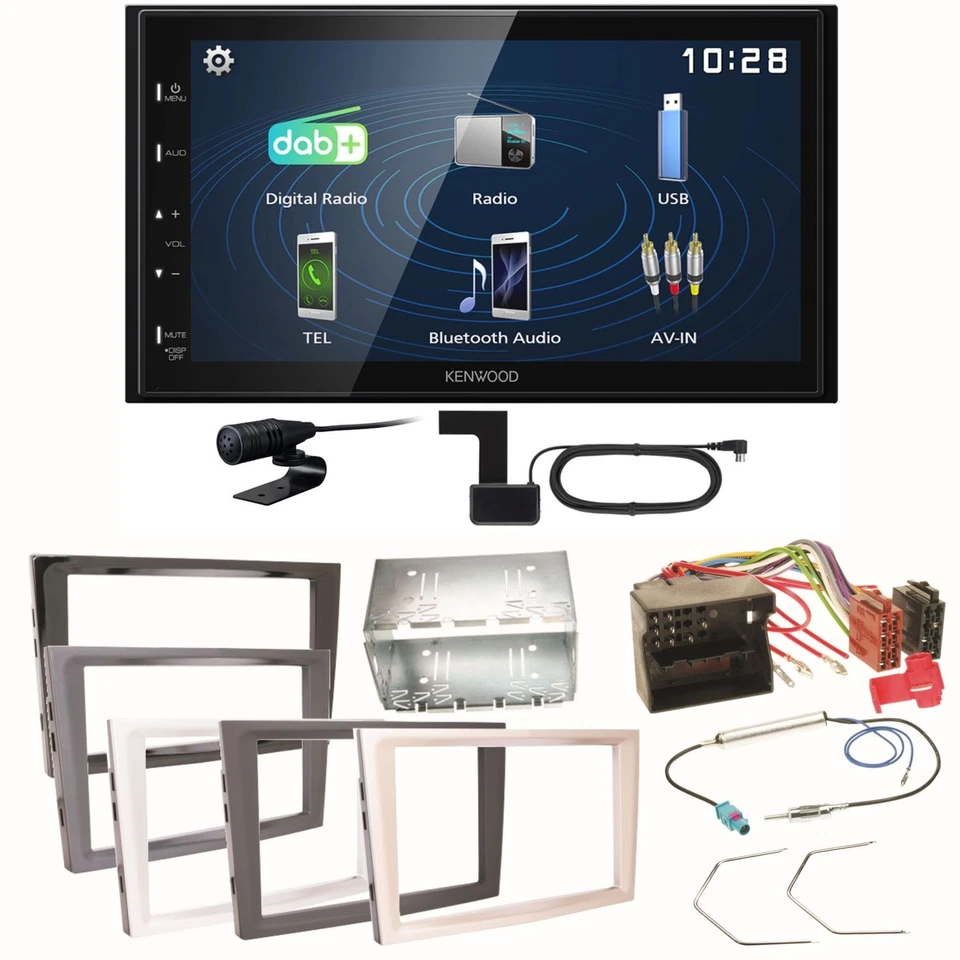Kenwood DMX129DAB Bluetooth USB Einbauset für Opel Astra H Corsa D Zafira B Anta - Bild 1 von 1