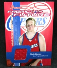 Chris Kaman RC 2003-04 Bowman Fabric of the Future Rookie#FF-CK!Clippers C RC-V2